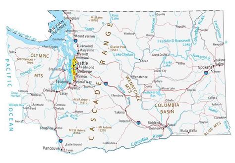 Tacoma Washington Map - GIS Geography