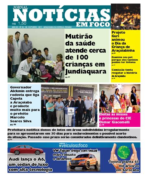 Jornal Notícias em Foco 22ª Edição by Marcelo Hanickel Issuu