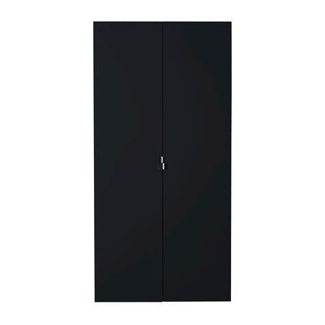 Les Tendances Armoire Laqu E Noir Portes First