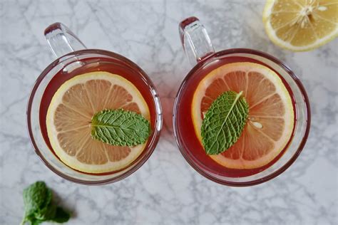 how to make honey citrus mint tea