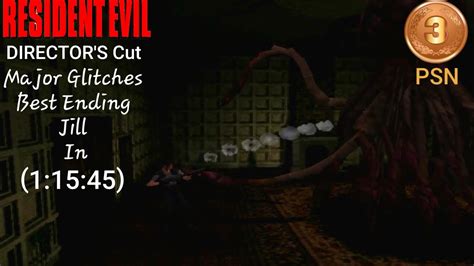 Resident Evil Directors Cut Jill No Save Best Ending In 1 15 45 PSN