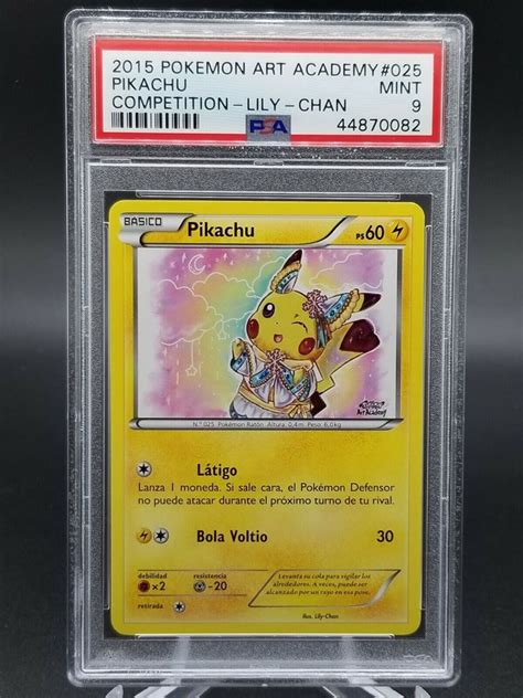 PSA 9 MINT 2015 Art Academy Competition LILY CHAN Pikac