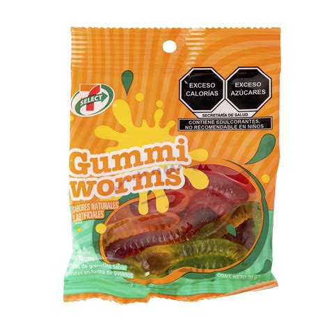 7 Select Gomita Worms 70 Gr 7 Eleven Grupo Iconn