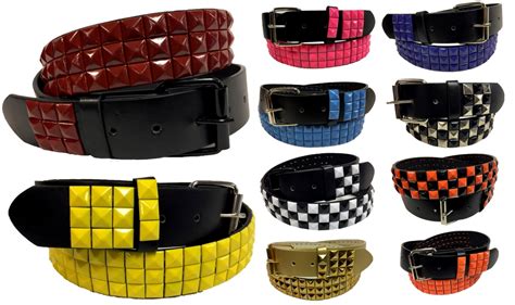 Wholesale Pyramid Studded Leather Belt Dollardays