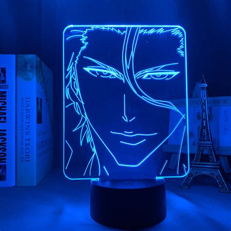 Luminaria Abajur Aizen Sousuke Bleach Led Rgb Cores Controle