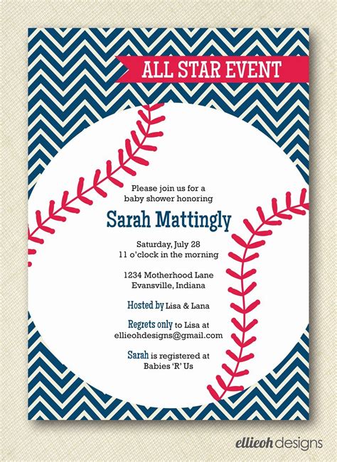 Free Baseball Invitation Template In 2020 With Images Baseball Baby