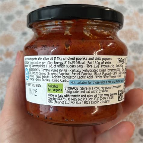 Marks Spencer Food M S Vegan Nduja Paste Reviews Abillion