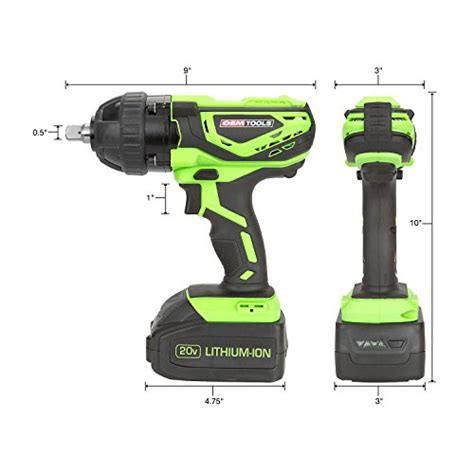 Oemtools V Max Impact Wrench With Inch Drive Anvil Lithium