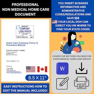 Home Care Policy And Procedure Company Manual Template Personal Care