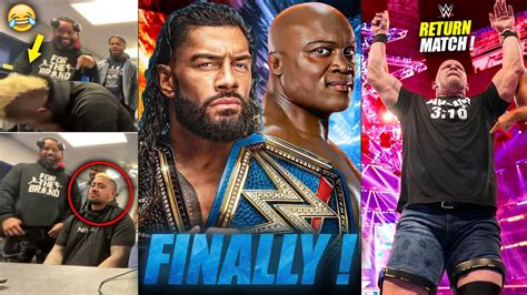 Finally Roman Reigns Vs Bobby Lashley Solo Sikoa Breaks Character