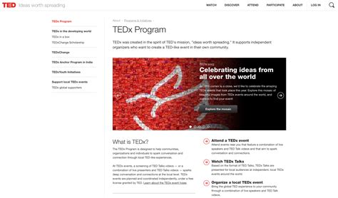 TEDx - Ideas Worth Spreading 