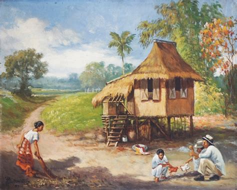 Teodoro Buenaventura Bahay Kubo 1937 Mutualart