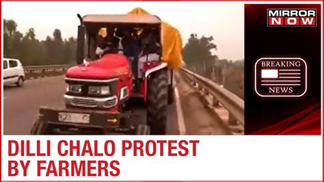 New Farm Laws Dilli Chalo Protest By Farmers Heavy Jam On National