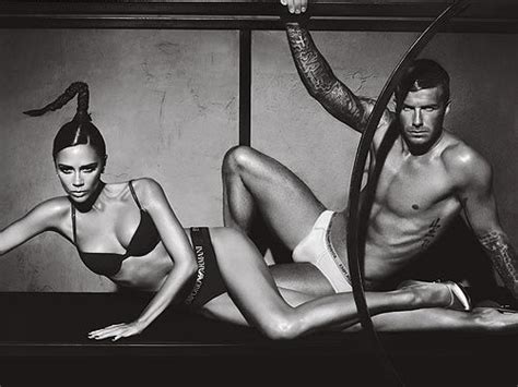 Posh And Becks Strip Down For Sexy Armani Ads Together