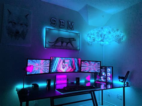 I think the RGB Cloud was the missing piece | Gaming room setup, Video ...