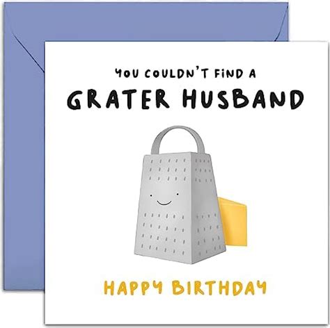 Old English Co Funny Birthday Card For Husband From Wife Grater