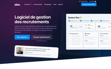 Taleez Logiciel De Gestion Des Recrutements ATSLogiciel De Gestion