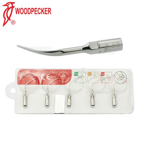 5pcs Woodpecker Dental Ultrasonic Scaler Periodontal Scaling Tip P3 Fit