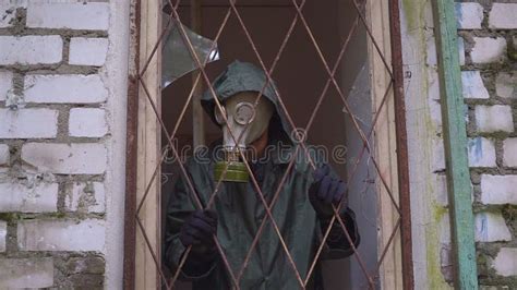 Captive Naked Woman Tied Up With Ropes During Bdsm Session Stock