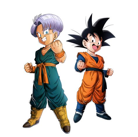 Kid Goten Kid Trunks Render Dokkan Battle By Maxiuchiha22 On