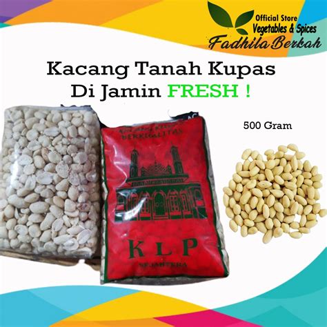 Jual Kacang Tanah Kupas 1 Kg 1kg 500gram Segar Kue Lebaran Kueh Lebaran