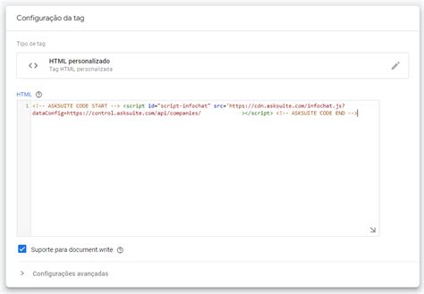 Integrar o robô via Google Tag Manager Asksuite pt br