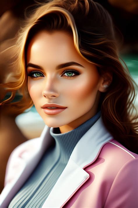 Lexica Girl At The Beach Wearing Bikini