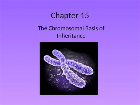 (PPTX) Chapter 15 The Chromosomal Basis of Inheritance. Chromosome ...