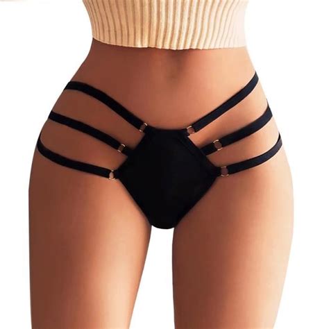 CULOTTE SLIPSexy Girl Taille Haute G String Brief Pantie Thong Lingerie Knicker Lace Underwear