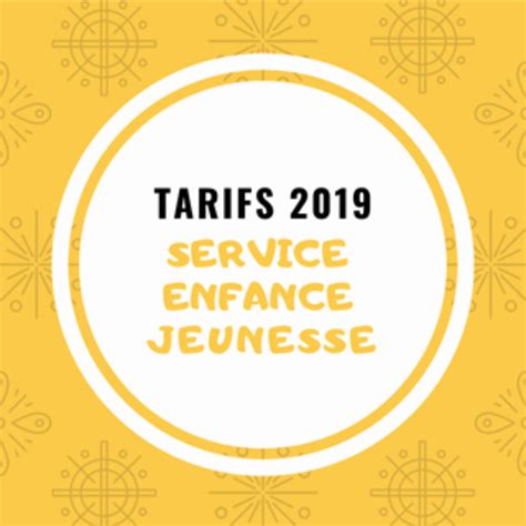 Service enfance jeunesse les tarifs 2019 Mortagne sur Sèvre Site