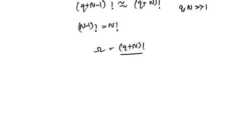 Solved Consider An Einstein Solid Containing A Large Number Of