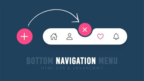 How To Create Bottom Navigation Bar Css Javascript Navbar Youtube