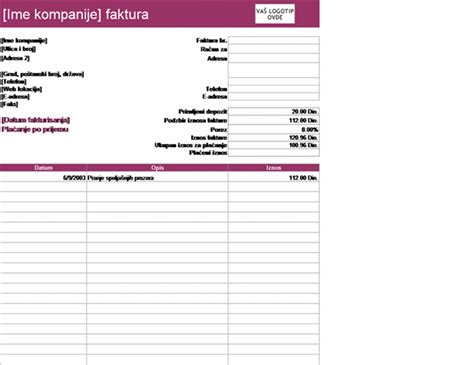 Program Za Fakture Excel Horlin