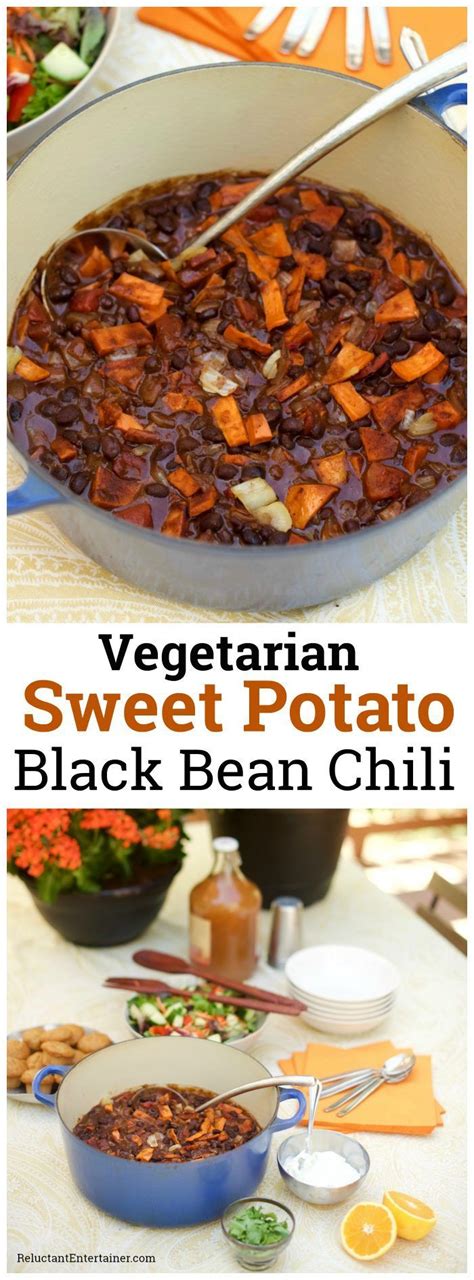 Vegetarian Sweet Potato Black Bean Chili Recipe No Bean Chili