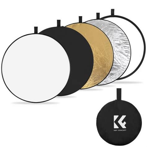 Reflector Circular Cinco En Uno Cm Oro Plata Negro Blanco Panel De