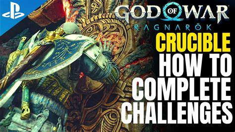 How To Trigger All 15 Crucible Challenges God Of War Ragnarok Youtube