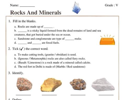 Grade 8 Science Rocks And Minerals