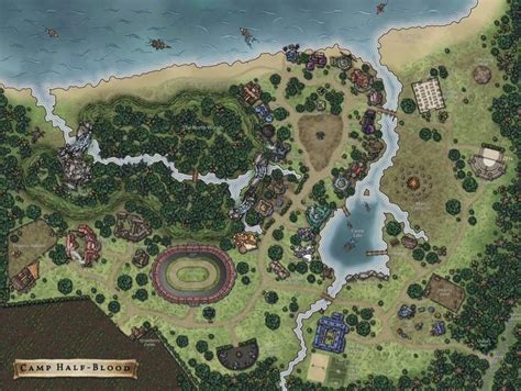 Camp Half Blood Map In 2023 Camp Half Blood Map Camp Half Blood