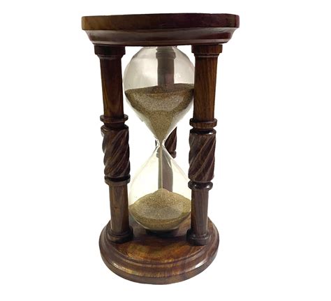 Wooden Polished Sand Timer Personalized Nautical Etsy