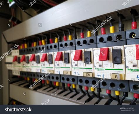 yogyakartaindonesiaapril closeup electrical wiring main switch