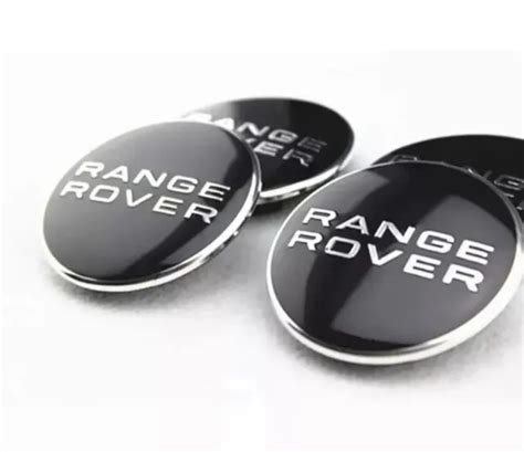 Land Rover Range Rover Alloy Wheel Centre Caps Set Of Black Chrome