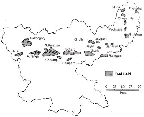 Major Coal Fields In India Ias Site