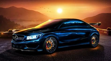 HD wallpaper: Mercedes-Benz, Carbon, Sun, Tuning, 2013, Brake, CLA ...