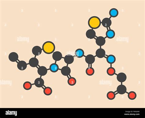 Cefixime Antibiotic Drug Molecule Cephalosporin Third Generation