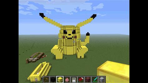 Pikachu Cute Statue Minecraft