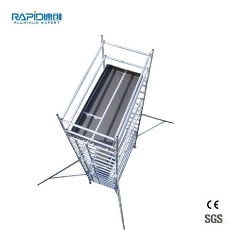 Aluminum External Mini Scaffolding Scaffold Rolling Mobile Self