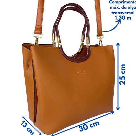 Bolsa Feminina Transversal Grande De Couro Pu Al A Regul Vel Lf