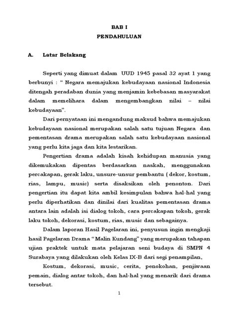 Laporan Proposal Drama Sbk Pdf