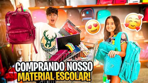 COMPRANDO MATERIAL ESCOLAR 2022 MINHA IRMÃ YouTube