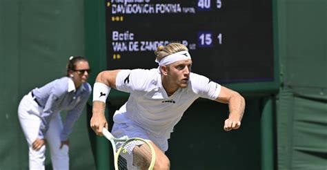 Tennis – Wimbledon 2023 : Davidovich Fokina bat Van De Zandschulp ...